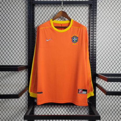 Camiseta Retro Manga Larga 1998 Brasil Portero