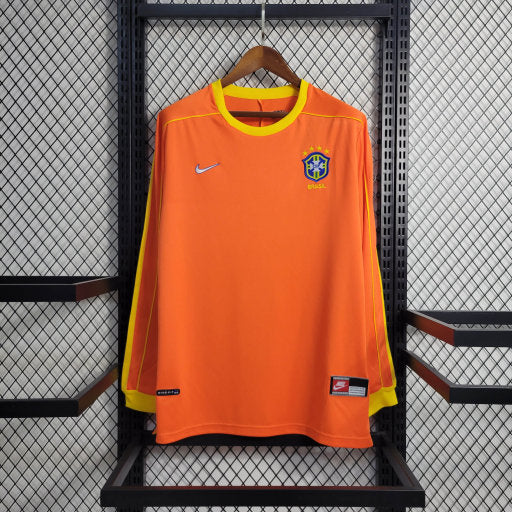 Camiseta Retro Manga Larga 1998 Brasil Portero