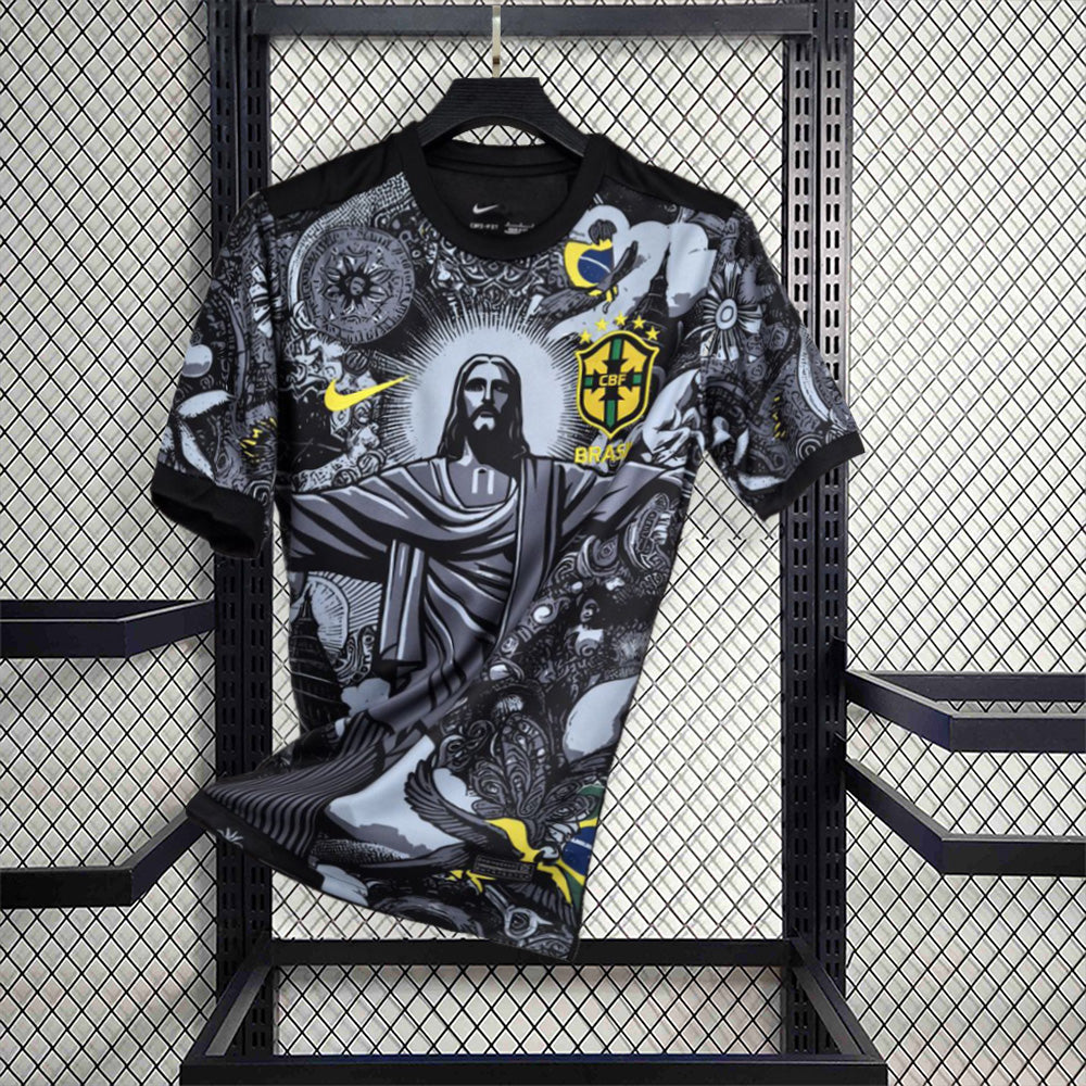 Brésil maillot Concept 2025 Christ Noir