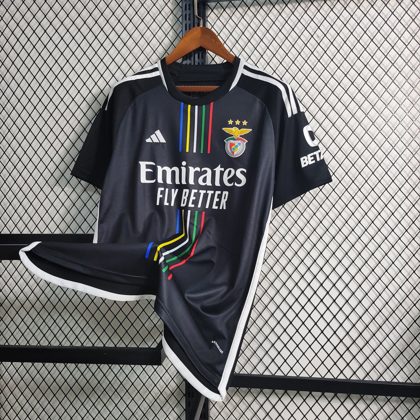 Camiseta Benfica visitante negra 2023 2024