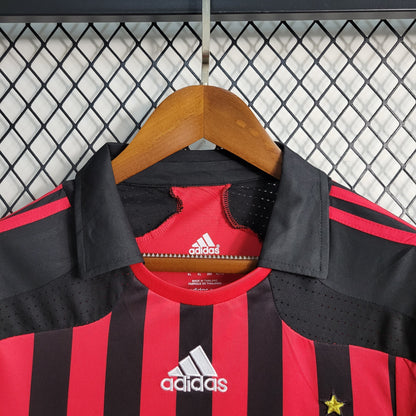 Camiseta AC Milan Retro 2007 2008 Manga Larga