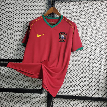 Portugal camiseta de fútbol Retro 2006 Inicio Ronaldo