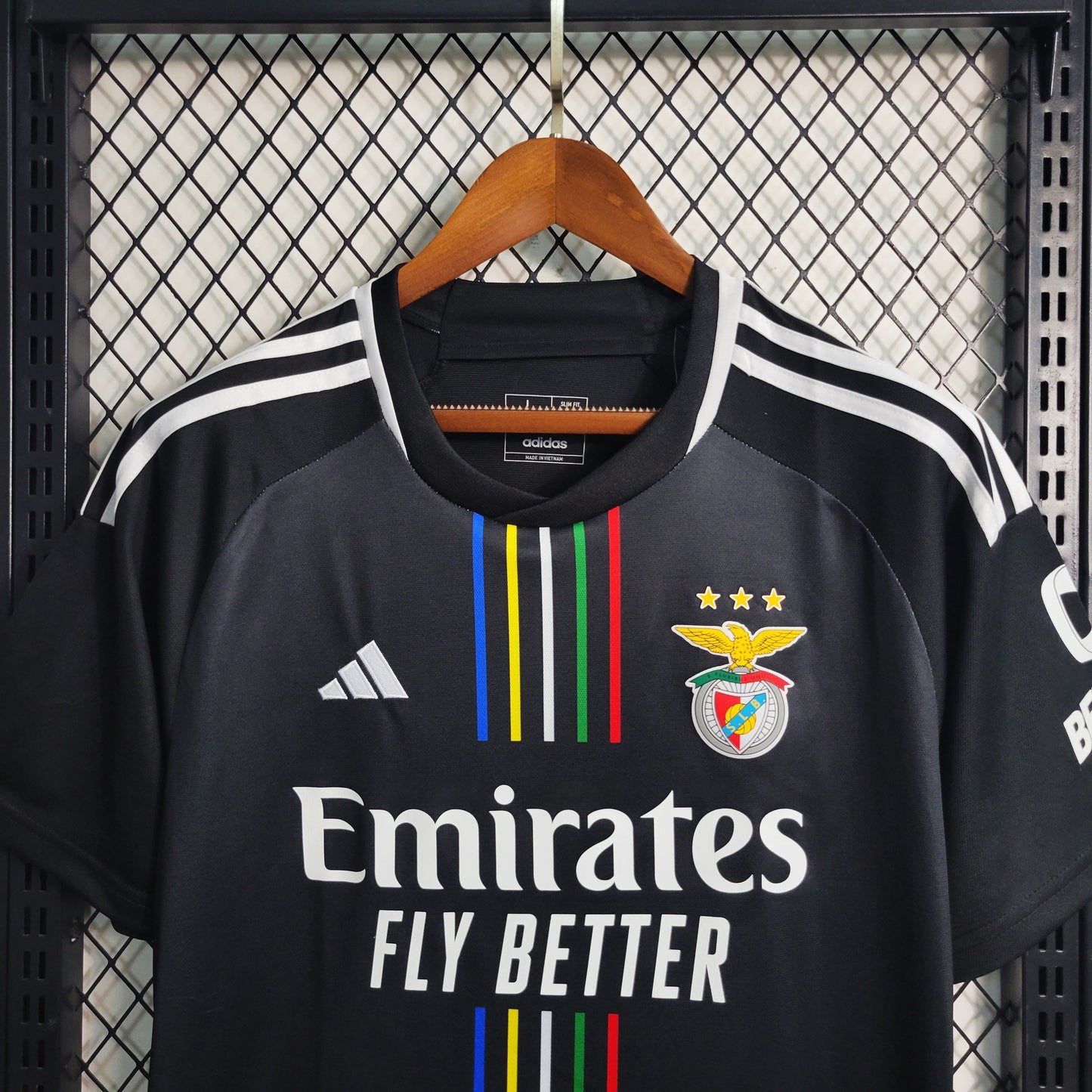 Camiseta Benfica visitante negra 2023 2024