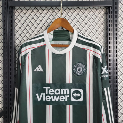 Camiseta Manchester United segunda 2023 2024 manga larga