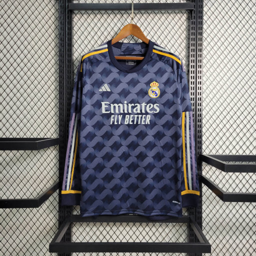Maglia Away Real Madrid 2023 2024 manica lunga