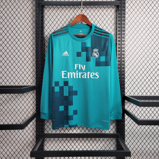 Camiseta real madrid 2017 2018 manga larga retro