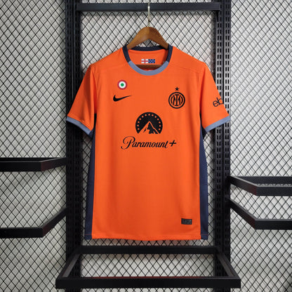 Camiseta Inter Milan Tercera Equipación Naranja 2023 2024