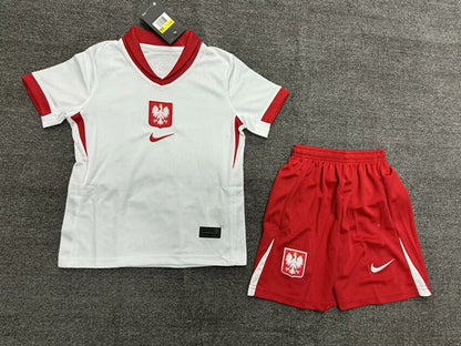 Equipación Polonia Primera Equipación Infantil 2024