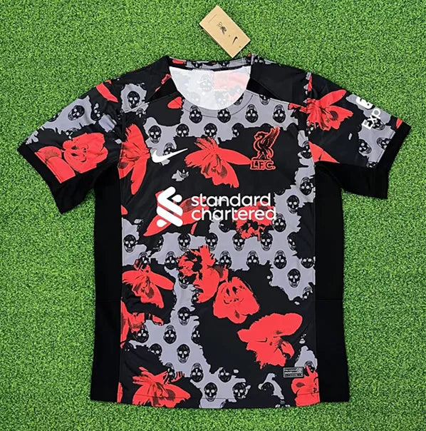 Liverpool x Alexander McQueen maillot foot concept 2023 2024