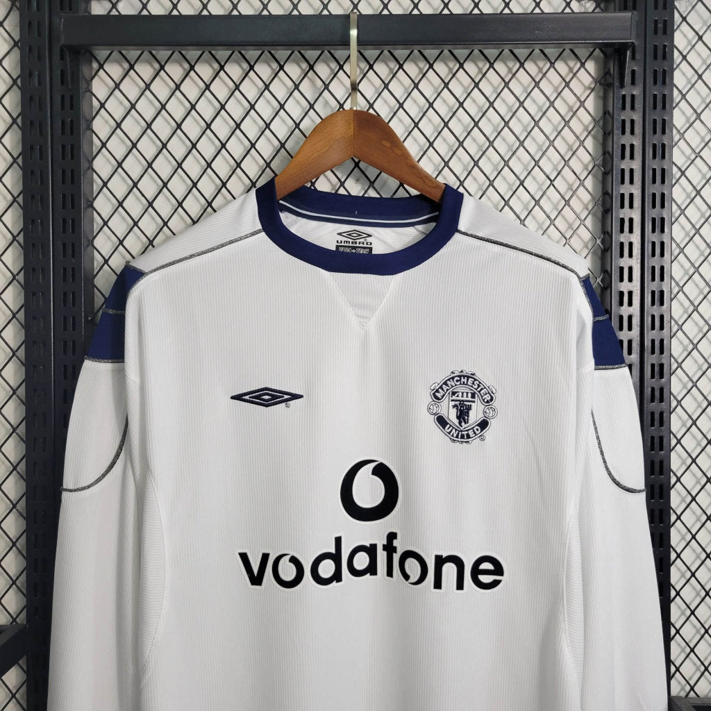 Camiseta Manchester United Retro 1999 2000 Manga Larga