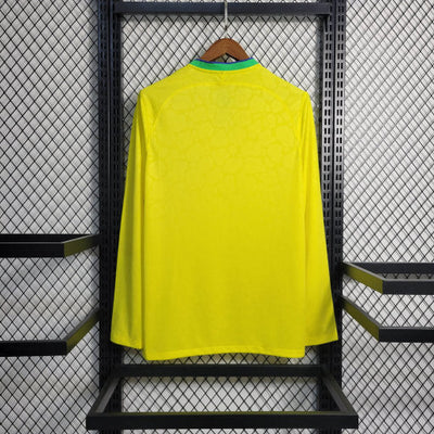 Maglia Brasile Home Coppa del Mondo 2022/23 manica lunga