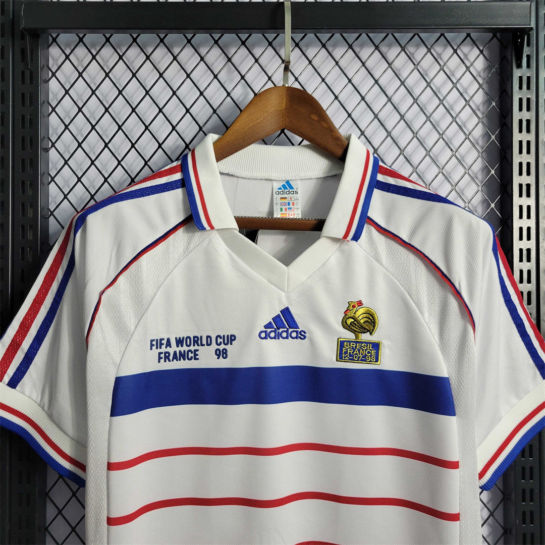 Camiseta de visitante de Francia 1998