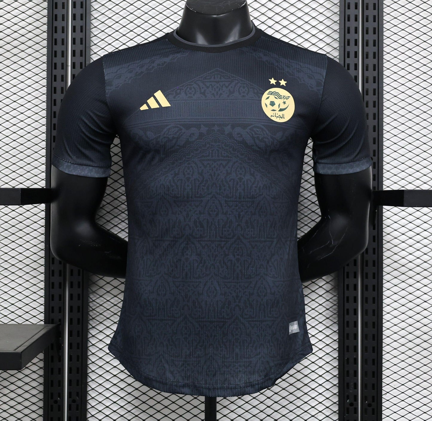 Camiseta de futbol Argelia concepto negro 2023 2024