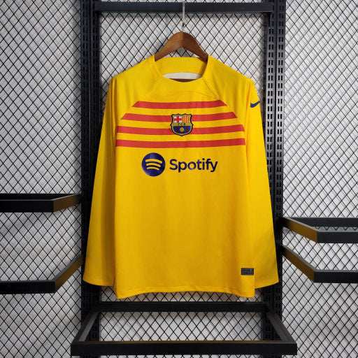 Camiseta FC Barcelona Segunda Equipación Manga Larga 2023 2024