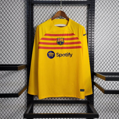 Maillot Extérieur FC Barcelone Manches Longues 2023 2024