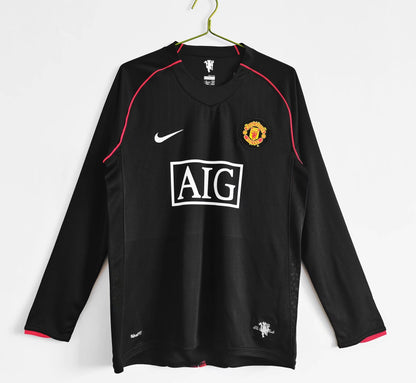 07-08 Manchester United Exterieur Manches Longues