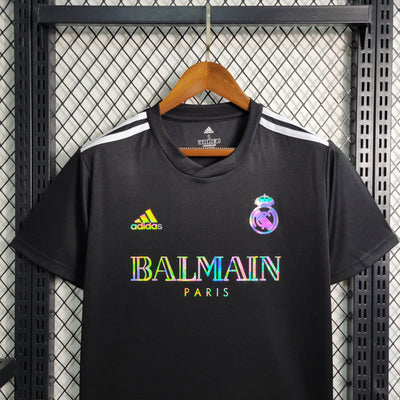 Maglia da calcio Real Madrid Balmain Nera 2023 2024