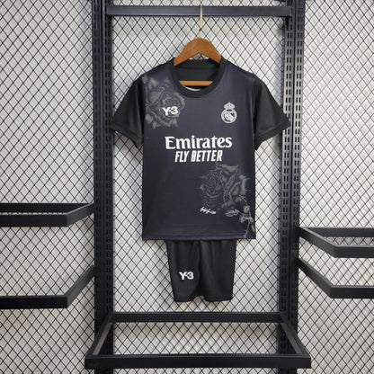 Equipación Real Madrid 24/25 Y-3 Niño Negro