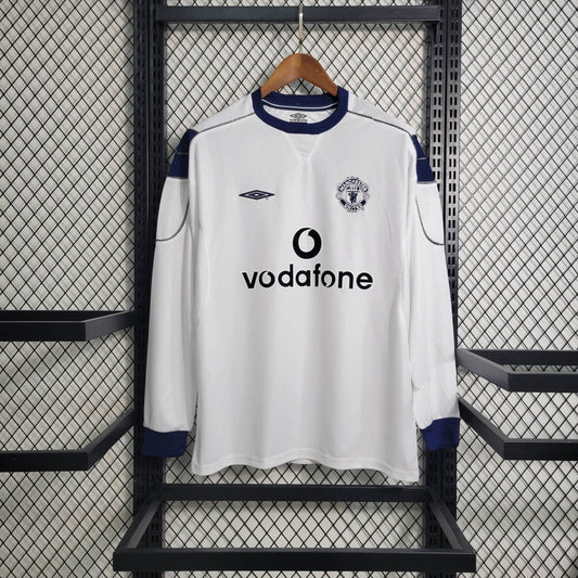 Camiseta Manchester United Retro 1999 2000 Manga Larga