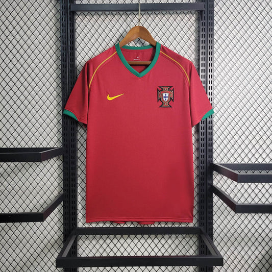 Portugal camiseta de fútbol Retro 2006 Inicio Ronaldo