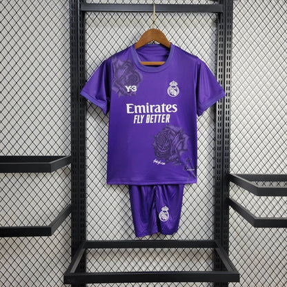 Equipación Real Madrid 24/25 Y-3 Infantil Morado