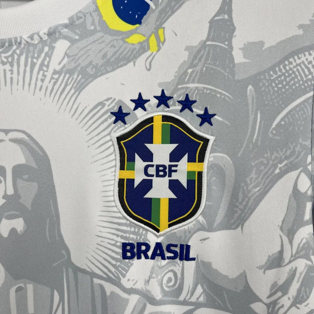 Brésil maillot Concept 2025 Christ Blanc