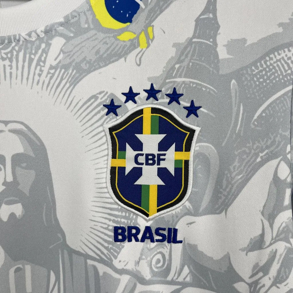 Brésil maillot Concept 2025 Christ Blanc