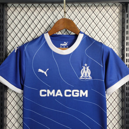 Kit Enfant Olympique de Marseille Extérieur 2023 2024