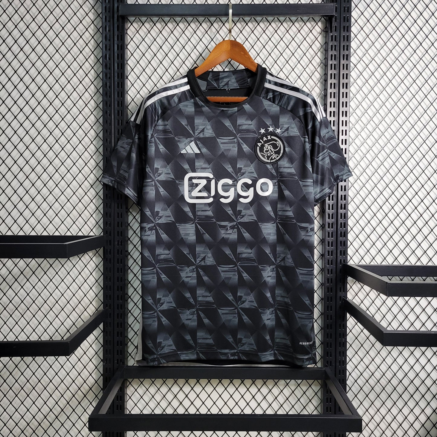 Camiseta de futbol tercera equipacion Ajax Negra 2023 2024